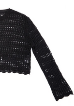 Load image into Gallery viewer, Open Knit Pop Over
