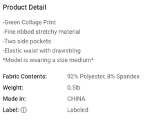 Load image into Gallery viewer, Green Print Wide Leg Pant
