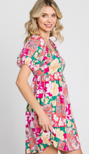 Load image into Gallery viewer, Fuschia Patchwork Dress
