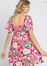 Load image into Gallery viewer, Fuschia Patchwork Dress
