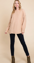 Load image into Gallery viewer, Taupe Checkered Long Sleeve
