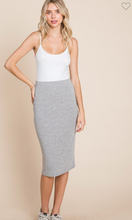Load image into Gallery viewer, Heather Grey Pencil Skirt

