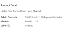 Load image into Gallery viewer, Azule Aztec Shacket
