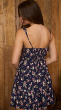 Load image into Gallery viewer, Navy Dainty Floral Dress
