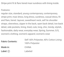 Load image into Gallery viewer, Stripe Summer Dress
