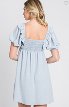Load image into Gallery viewer, Blue Swiss Dot Dress
