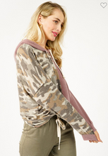 Load image into Gallery viewer, Camo Mauve Hoodie
