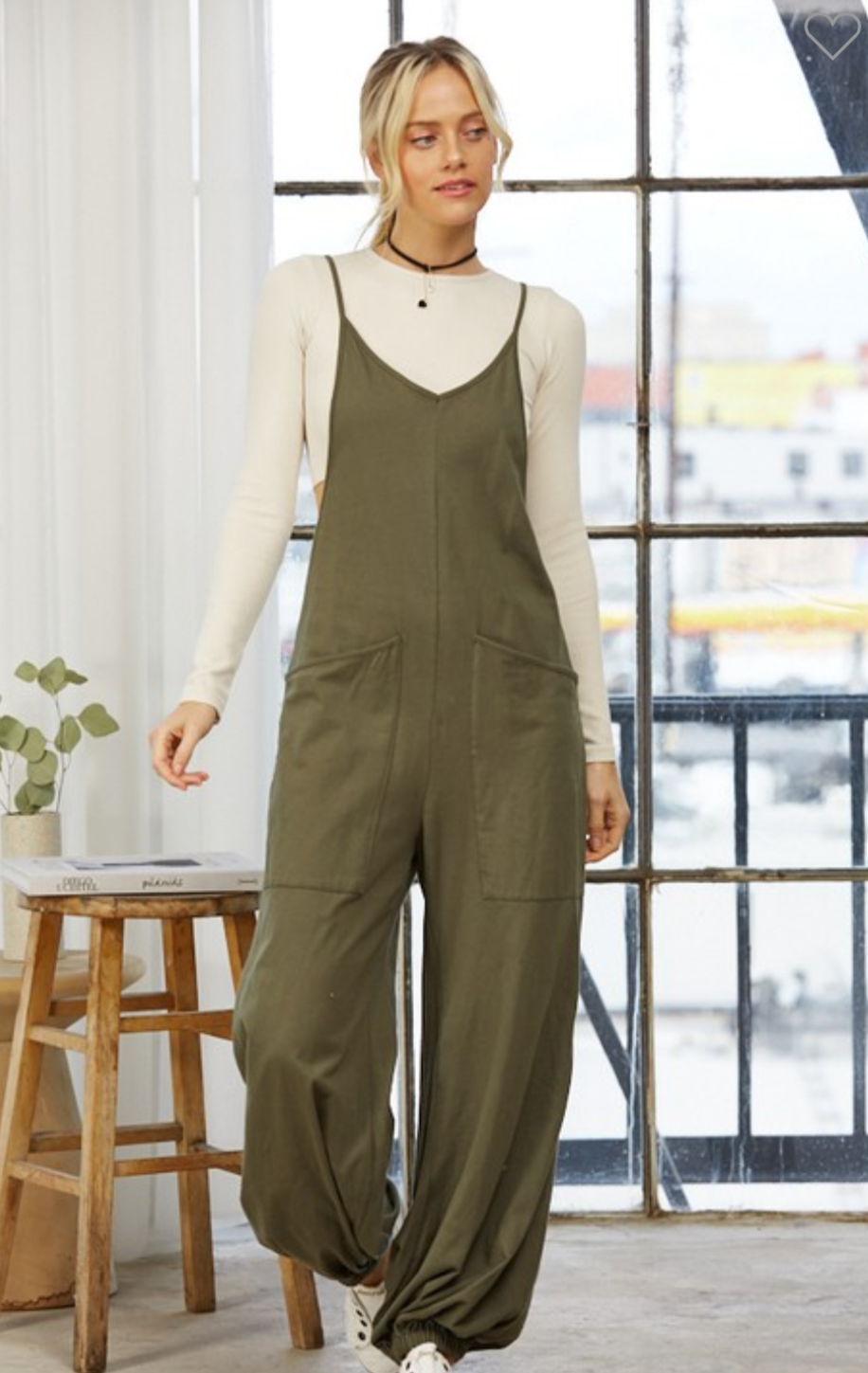 Cotton Blend Jumpsuit