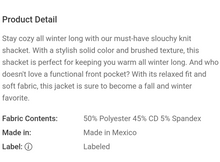 Load image into Gallery viewer, Favorite Color Block Shacket
