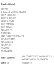 Load image into Gallery viewer, Bow Sweater
