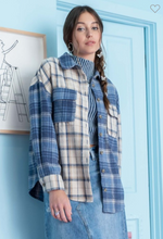 Load image into Gallery viewer, Blue Plaid Button Up

