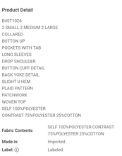 Load image into Gallery viewer, Blue Plaid Button Up
