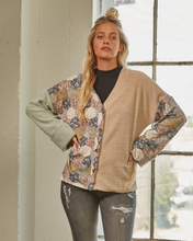 Load image into Gallery viewer, Floral Patchwork Cardigan
