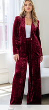 Load image into Gallery viewer, Velvet Wide Leg Pant

