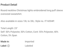 Load image into Gallery viewer, Christmas Lights Sweatshirt
