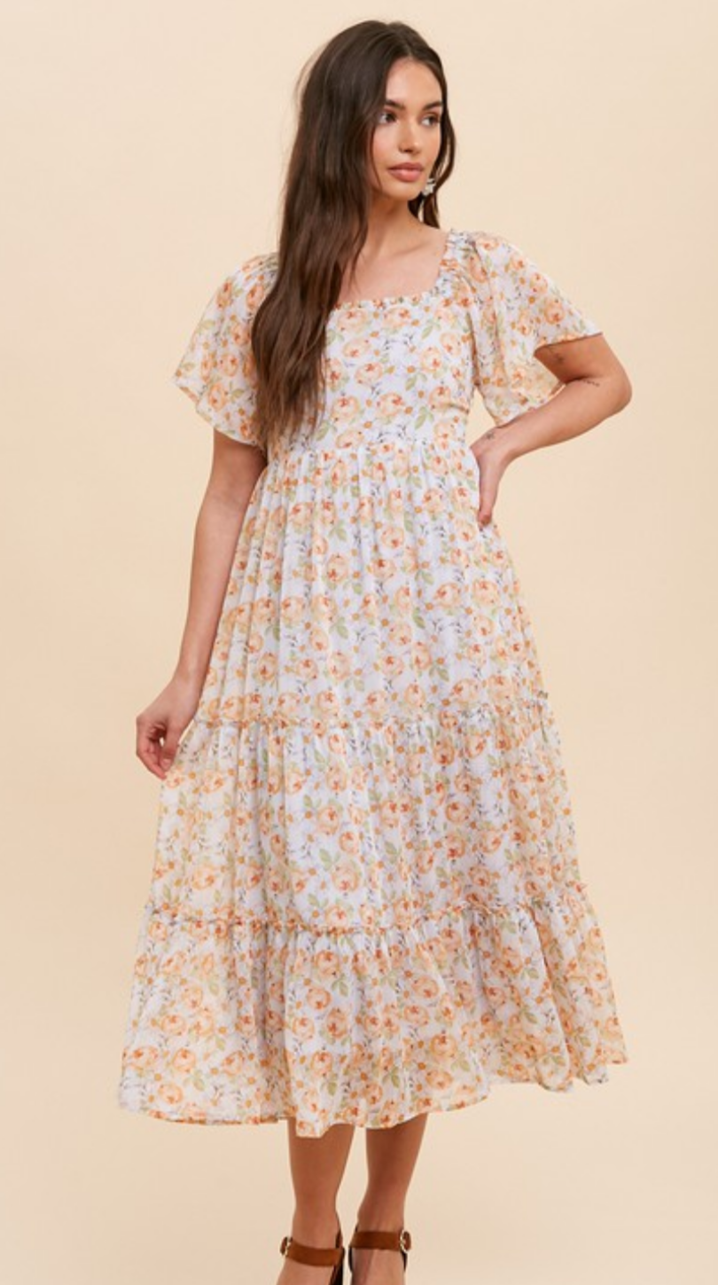 Chiffon Floral Dress