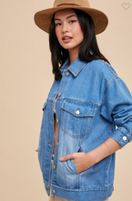 Load image into Gallery viewer, Oversized Denim Jacket
