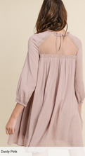 Load image into Gallery viewer, Mauve Embroidery Detail Dress

