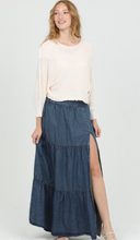 Load image into Gallery viewer, Denim Front Slit Skirt
