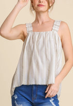 Load image into Gallery viewer, Linen Stripe Tank
