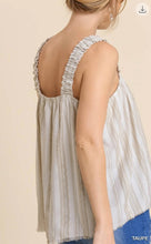 Load image into Gallery viewer, Linen Stripe Tank
