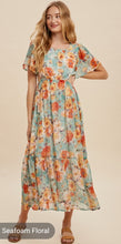 Load image into Gallery viewer, Seafoam Floral Dress

