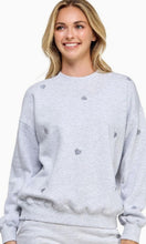 Load image into Gallery viewer, Embroidered Hearts Sweatshirt (3 color options)
