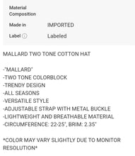 Load image into Gallery viewer, Mallard Duck Hat
