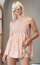 Load image into Gallery viewer, Leopard Babydoll Tank
