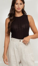 Load image into Gallery viewer, Black Knit Tank
