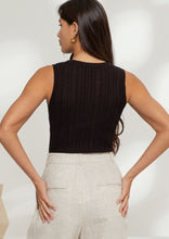 Load image into Gallery viewer, Black Knit Tank
