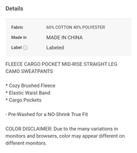 Load image into Gallery viewer, Cargo Camo Pant
