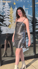 Load and play video in Gallery viewer, Black Sequin Dress
