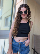 Load image into Gallery viewer, One Shoulder Knit Crop Top
