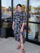 Load image into Gallery viewer, Sheer Bodice Floral Dress
