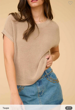 Load image into Gallery viewer, Knit Short Sleeve (2 color options)
