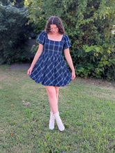 Load image into Gallery viewer, Puff Sleeve Plaid Mini
