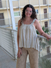 Load image into Gallery viewer, Linen Stripe Tank
