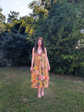 Load image into Gallery viewer, Mustard Mix Floral Dress
