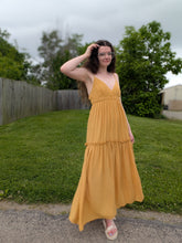 Load image into Gallery viewer, Mustard Summer Dress
