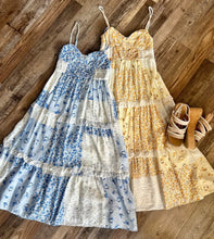 Load image into Gallery viewer, Spaghetti Strap Patchwork Dress
