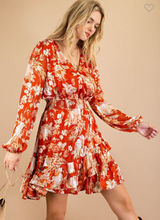 Load image into Gallery viewer, Red Floral Dress
