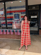 Load image into Gallery viewer, Checkered Print Overall
