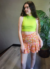 Load image into Gallery viewer, Orange Floral Skort
