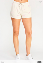 Load image into Gallery viewer, Embroidered Bow Shorts (2 colors)

