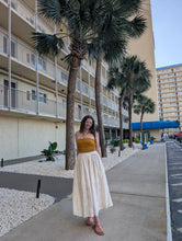 Load image into Gallery viewer, Floral Embroidered Skirt (2 color options)
