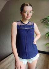 Load image into Gallery viewer, Tank Blouse With Lace Details
