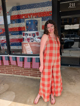 Load image into Gallery viewer, Checkered Print Overall
