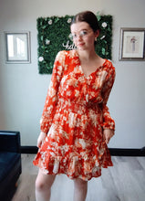 Load image into Gallery viewer, Red Floral Dress
