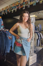 Load image into Gallery viewer, Aztec &amp; Denim Skirt
